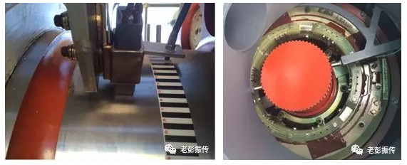 左邊是斑馬帶法，右邊是多齒齒輪法